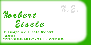 norbert eisele business card